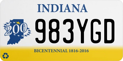 IN license plate 983YGD