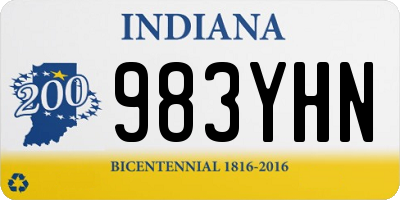 IN license plate 983YHN