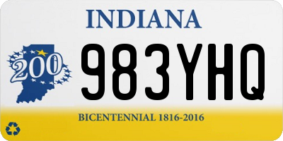 IN license plate 983YHQ