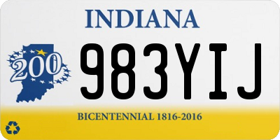 IN license plate 983YIJ