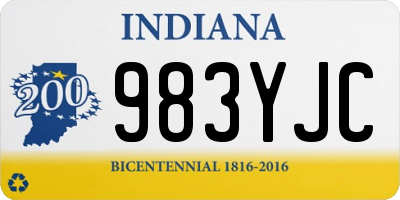 IN license plate 983YJC