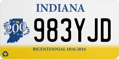 IN license plate 983YJD