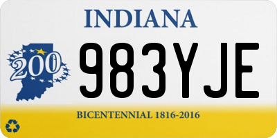 IN license plate 983YJE