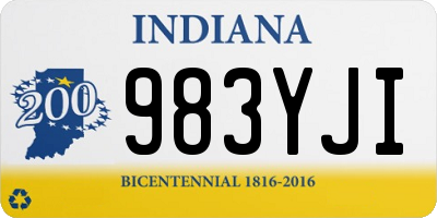 IN license plate 983YJI