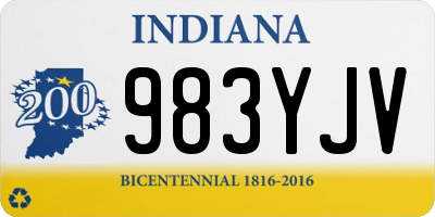 IN license plate 983YJV