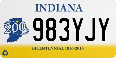 IN license plate 983YJY