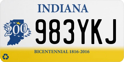 IN license plate 983YKJ