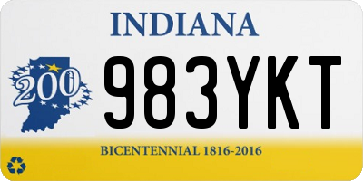 IN license plate 983YKT