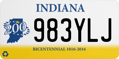 IN license plate 983YLJ