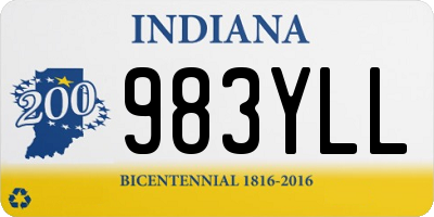 IN license plate 983YLL