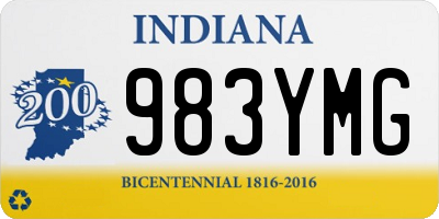 IN license plate 983YMG