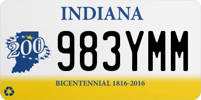 IN license plate 983YMM