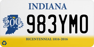 IN license plate 983YMO