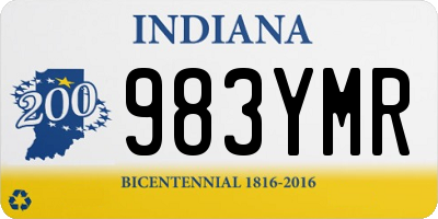 IN license plate 983YMR