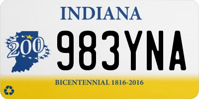 IN license plate 983YNA