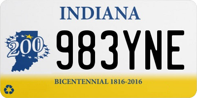 IN license plate 983YNE