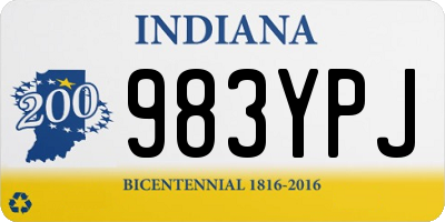 IN license plate 983YPJ