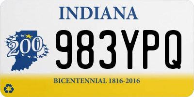 IN license plate 983YPQ