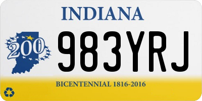 IN license plate 983YRJ