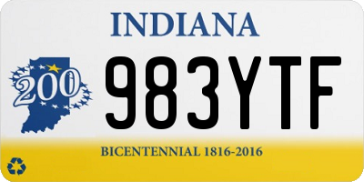 IN license plate 983YTF