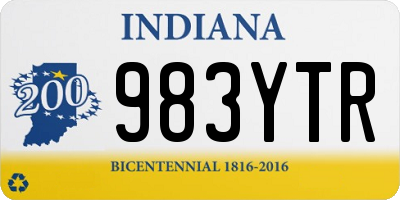 IN license plate 983YTR