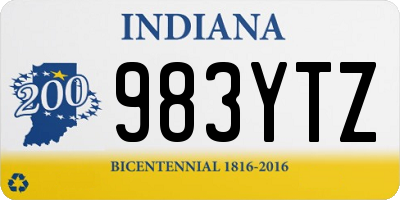 IN license plate 983YTZ