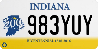 IN license plate 983YUY