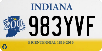 IN license plate 983YVF