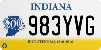 IN license plate 983YVG