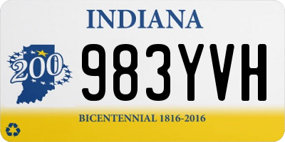 IN license plate 983YVH