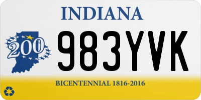 IN license plate 983YVK