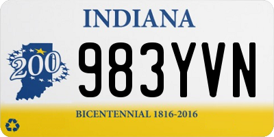 IN license plate 983YVN