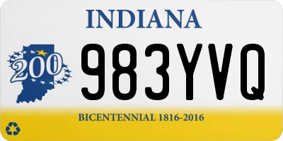 IN license plate 983YVQ