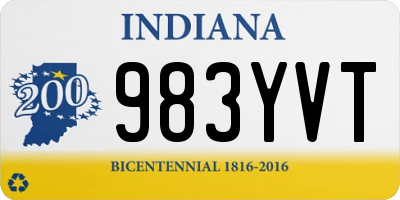 IN license plate 983YVT