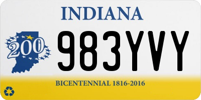 IN license plate 983YVY