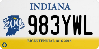 IN license plate 983YWL