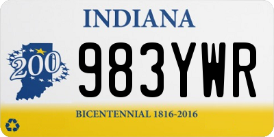 IN license plate 983YWR