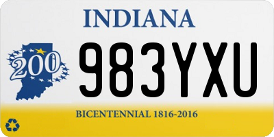 IN license plate 983YXU