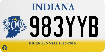 IN license plate 983YYB