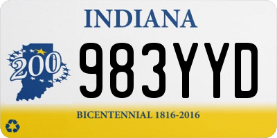 IN license plate 983YYD