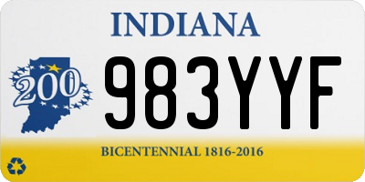 IN license plate 983YYF