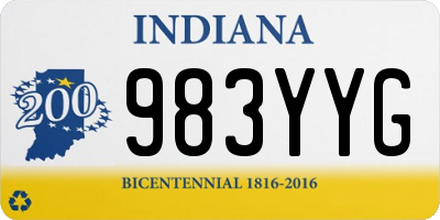 IN license plate 983YYG