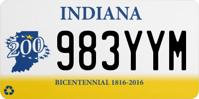 IN license plate 983YYM