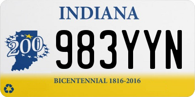 IN license plate 983YYN