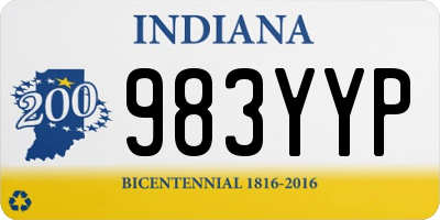 IN license plate 983YYP