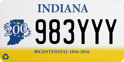 IN license plate 983YYY