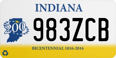 IN license plate 983ZCB