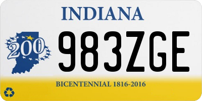 IN license plate 983ZGE