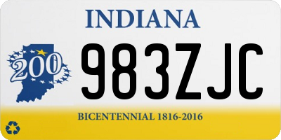 IN license plate 983ZJC