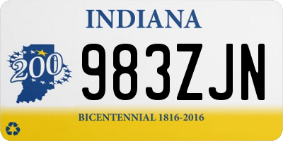 IN license plate 983ZJN